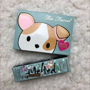 Too Faced Puppy Palette and lipstick